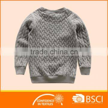 New Quilted Pull Over Long Sleeve Child Clothes Winter Warm Sweater photo-2