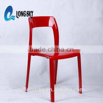 LS-4027B Triumph Outdoor Plastic Dining Chair Cheap Stackable PP Chair ABS Seat Restaurant Chair photo-2