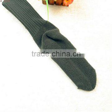 Manufacture Thick Terry Cushioned Military Green Cotton Sock for Men photo-2