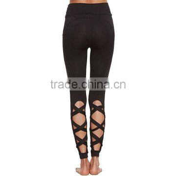 Factory Supply Lady Fitness Yoga Wear Sexy Tight Crisscross Tights photo-2