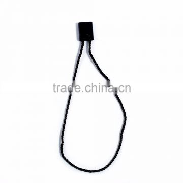 Polyester Hang Tag Snap Lock Pin Black 19.5cm(7 5/8") x 0.8cm( 3/8"), 1 Piece