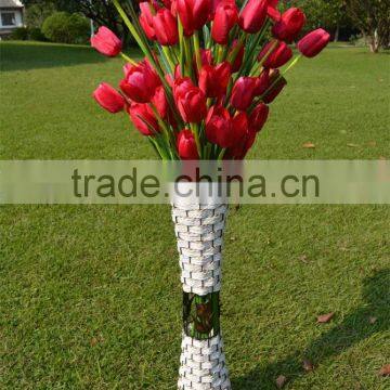 8 in One Lovely Decorative Artificial Tulip Silk Flower photo-6