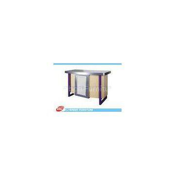 Store / Shop Cash Counter MDF Display SGS ISO , Laminated Melamine Finished