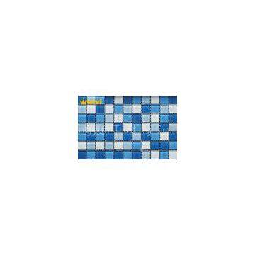 Ocean Blue Crystal Glass Mosaic Tiles , 6mm Glass Brick Mosaic Tiles