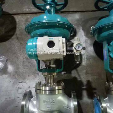 Diaphragm Type Pneumatic Globe Control Valve With Top Handwheel photo-2