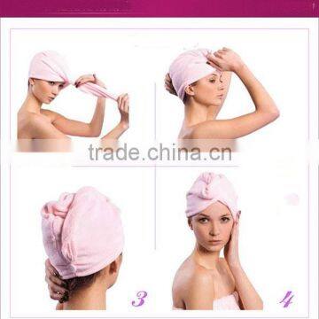 magic super water absorbent microfiber head towel wrap