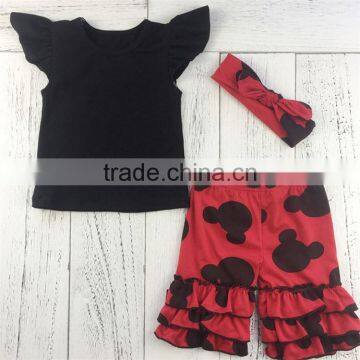 Professional made comfortable design fashionable little girls cotton summer outfits