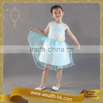 Aqua Cocktail New Year Kids Girls Summer Dress photo-4