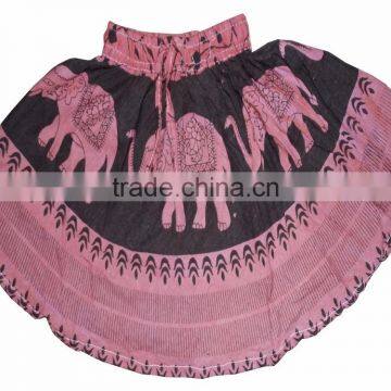 Indian Cotton Young Girls Mini Skirt photo-4