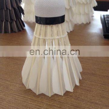Best Profession Factory 2 Layer Cork Medium Price Nature White Outdoor Goose Badminton Shuttlecock photo-4
