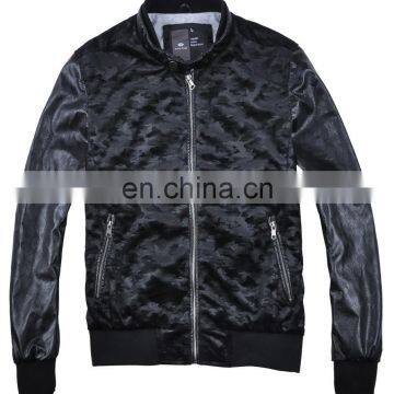 2015 lastest fashion handsome camouflage printed men's swede jacket