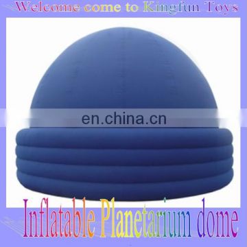 4-Rings blue inflatable planetarium dome for movie