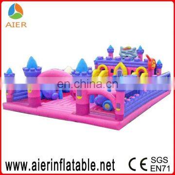 China high quality inflatable funcity/commercial big bouncy castle for sale