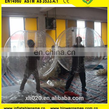 Fashionable sports entertainment football inflatable body zorb ball for sale