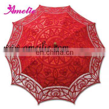 Red Cotton Wedding decoration Umbrellas