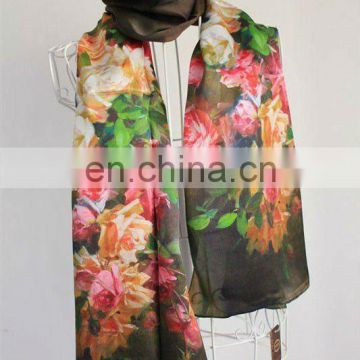 New Design Digital Printed Silk Scarf