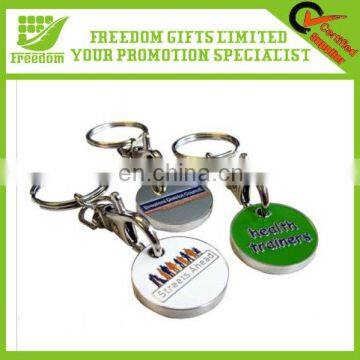 Popular Metal Trolley Coin Keyring