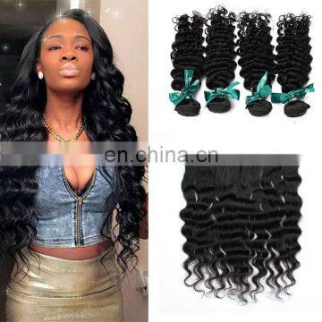 wholesale remy hair brazilian loose deep wave hair weave 8a grade ocean wave hair