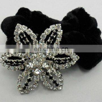 Fashion rhinestone crystal flower hair holder