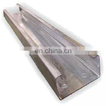 Q235B A36 SS400 S235JR black/galvanized steel channel c purlins with good price