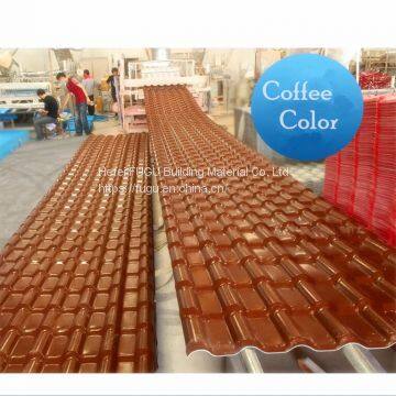 Factory Building Material 3mm Synthetic Resin Roof Tile 1050mm ASA Coated Waterproof PVC Corrugated Roof Tiles