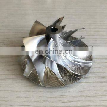 RHF55 20G 52.56/68.01 мм 6+6 лопастей высокопроизводительного заготовки/фрезеровки/алюминия 2618 турбокомпрессорного колеса photo-2