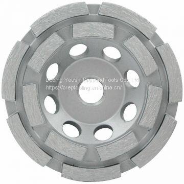 Double Row Segment Diamond Grinding Cup Wheel for Concrete Grinding photo-2