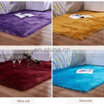 Handmade Shaggy Fluffy Faux Fur Rug Carpet for Tea Table photo-5