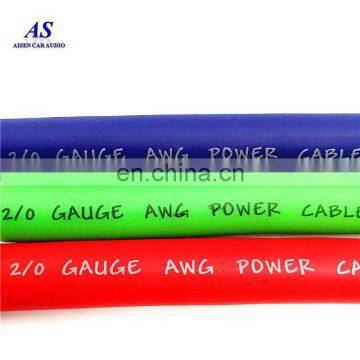 0000/000/00/0/2/4/6/8/10 AWG Frosted Colored PVC Car Audio OFC Power Wire photo-2