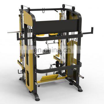 2020 New Home Body Building Cable Crossover Multifunctional Power Cage Squat Rack With Weight Lifting Training Gym Smith Machine