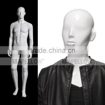 Plastic mannequin men cheaper model Abstract dummy mannequin YKM01(GLOSSY WHITE)