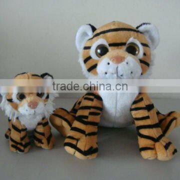 Big eyes plush animal toys/plush tiger