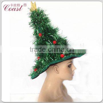Funny Unique Design With Tinsel Christmas Tree Hat photo-3