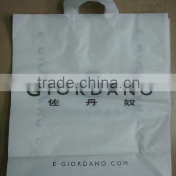 plastic packaging bags for garment package with hanger hole and customized logo printing