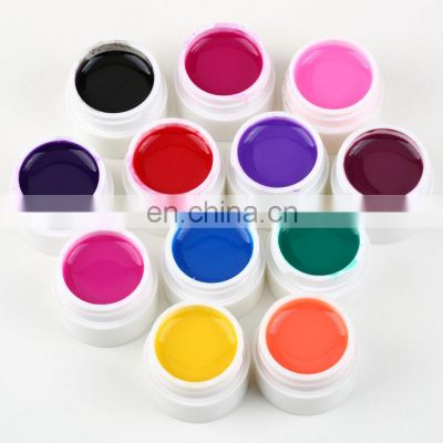 12pcs Transparent/Glittery/Solid Pure UV GEL Extension DIY Builder Nail Art