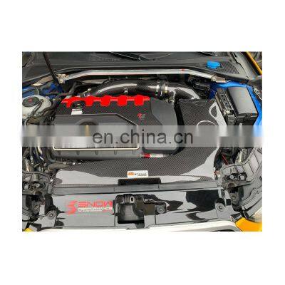 New Listing High Performance Carbon Fiber Air Intake Box Hood Trim Engine Air Intake Kit For AUDI RS3 TTRS