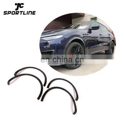 Carbon Fiber Car Wheel Fender Flare Trims for Maserati Levante 16-18