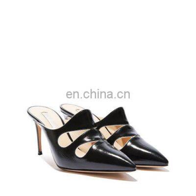 Black patent ladies high heel sandals shoes women pumps shoes