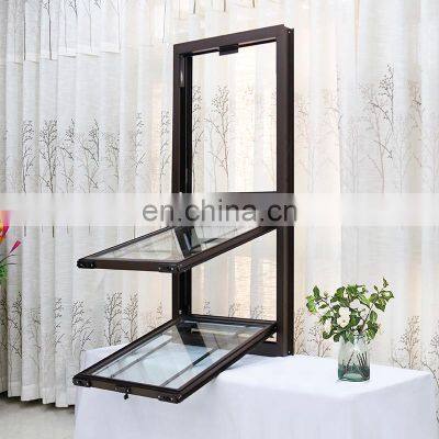 Thermal Break Hurricane Impact Vertical Slide Windows Aluminum Sliding Windows Residential