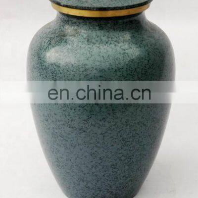 Sky Blue Coloured Beautiful Handmade Metal Urns photo-4