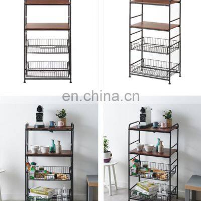 Hot Sale In 2022 Movable Kitchen Shelf Storage Racks Storage Cabinet Shelf photo-5