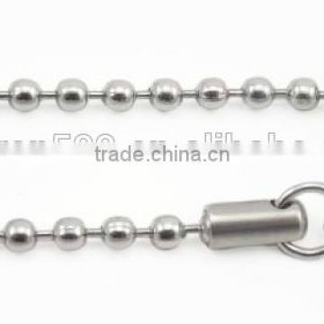 Fashion high quality metal 316 stainless steel ball chain