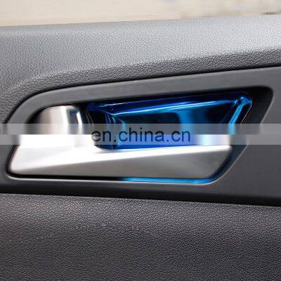 Autoaby Stainless Steel Car Door Bowl Sticker Trim Cover interior moulding For Hyundai Tucson 2015 - 2020 Car Accessories