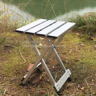 Foldable Stool Aluminum Folding Stool Outdoor Leisure Camping Fishing Stool Side Table photo-3