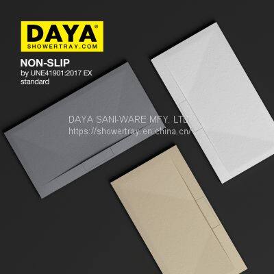 Integrated Anti-Skidding Support Repair Bathroom Pan Resin Shower Tray