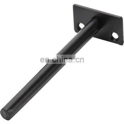 90 Degree Black Steel Heavy Duty Housing Furniture Support Bracket Metal L Shape Wall Mounted Brackets On Sale