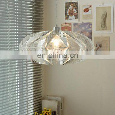 Modern Minimalist Ceiling Chandelier Luxury Restaurant Table Bar LED Pendant Light Bauhaus Silver LED Hanging Lamp photo-5