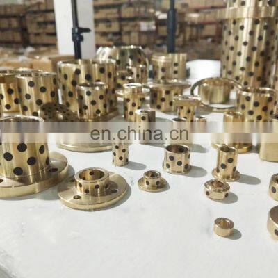 Injection Molding  Graphite Plugged Slide Bearing  Brass Bushing