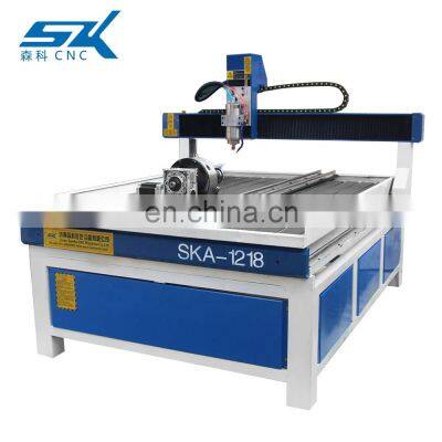 4 Axis 3D Engraving Cutting Machinery Rotary Woodworking Advertising Wood CNC Router photo-2