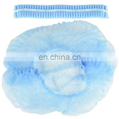 OEM Non-woven Disposable Dust Strip Cap Round Head cover / Hair Net Mob Caps